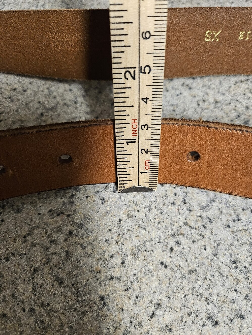 Anthropologie Tooled Leather Western Belt - Tan - Picture 12 of 12